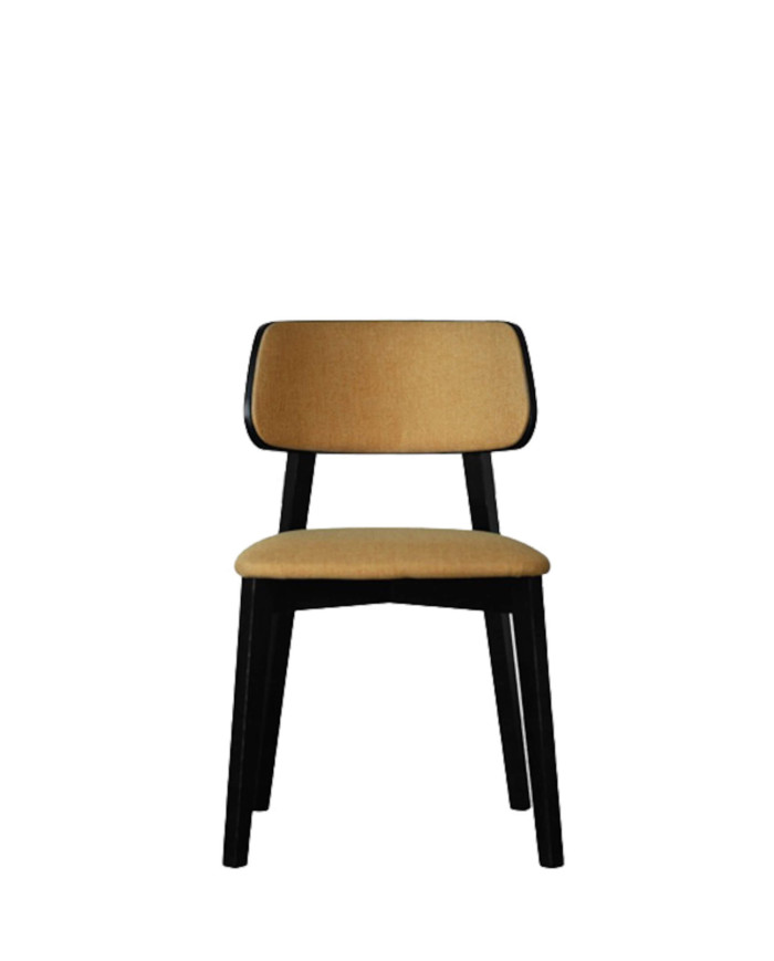 Krzesło KT63/C, tapicerowane siedzisko i oparcie, stelaż bukowy, DREW-MARK