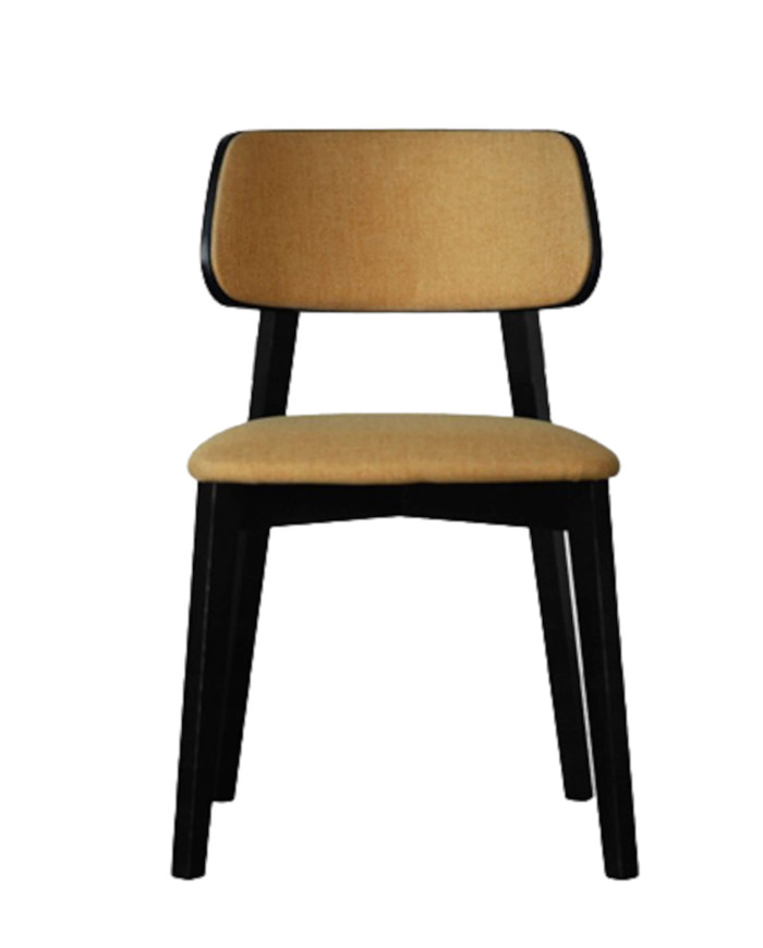 Krzesło KT63/C, tapicerowane siedzisko i oparcie, stelaż bukowy, DREW-MARK