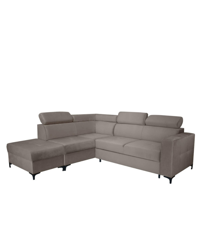 Super Cena! Narożnik Dorian, funkcja spania, pojemnik, regulowane zagłówki, Antex