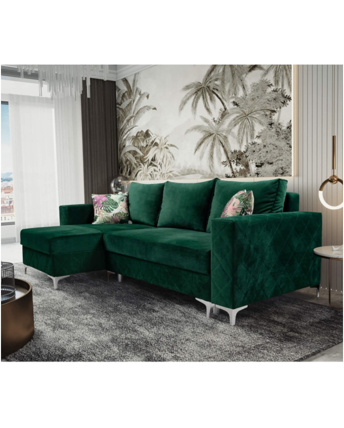 Super Cena! Narożnik Massimo, funkcja spania, pojemnik, Kronos19/ Tropic1, lewy, Antex