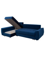Super cena! Narożnik Furla, funkcja spania, pojemnik, tkanina Riviera 81, lewostronny, Antex