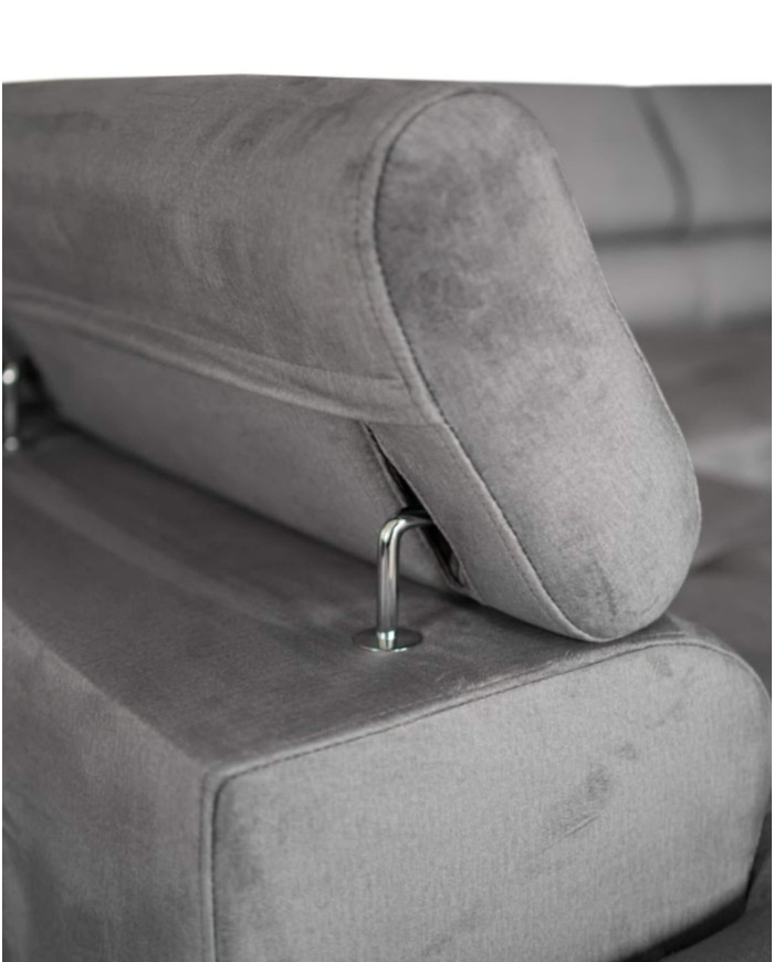 Super Cena! Narożnik Malibu, funkcja spania, pojemnik, regulowane zagłówki, lewostronny, Monolith 85, Antex