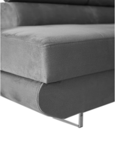 Super Cena! Narożnik Malibu, funkcja spania, pojemnik, regulowane zagłówki, lewostronny, Monolith 85, Antex