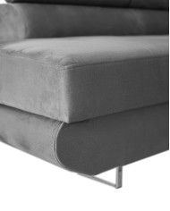 Super Cena! Narożnik Malibu, funkcja spania, pojemnik, regulowane zagłówki, lewostronny, Monolith 85, Antex