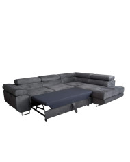 Super Cena! Narożnik Malibu, funkcja spania, pojemnik, regulowane zagłówki, prawostronny, Monolith 85, Antex