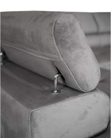 Super Cena! Narożnik Malibu, funkcja spania, pojemnik, regulowane zagłówki, prawostronny, Monolith 85, Antex