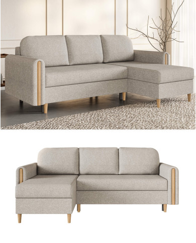 Narożnik Lagos, funkcja spania, pojemnik, Antex