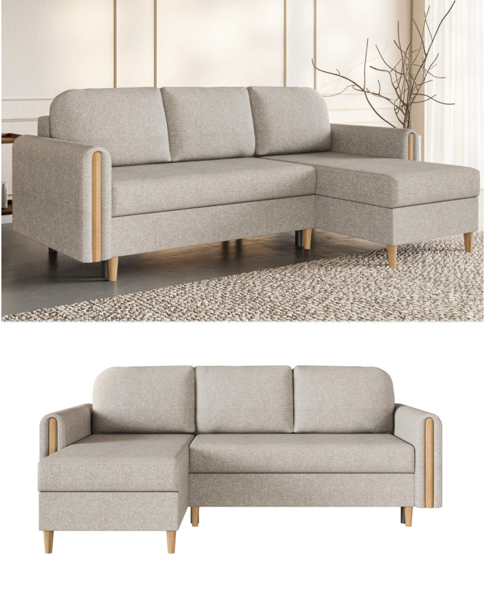 Narożnik Lagos, funkcja spania, pojemnik, Antex