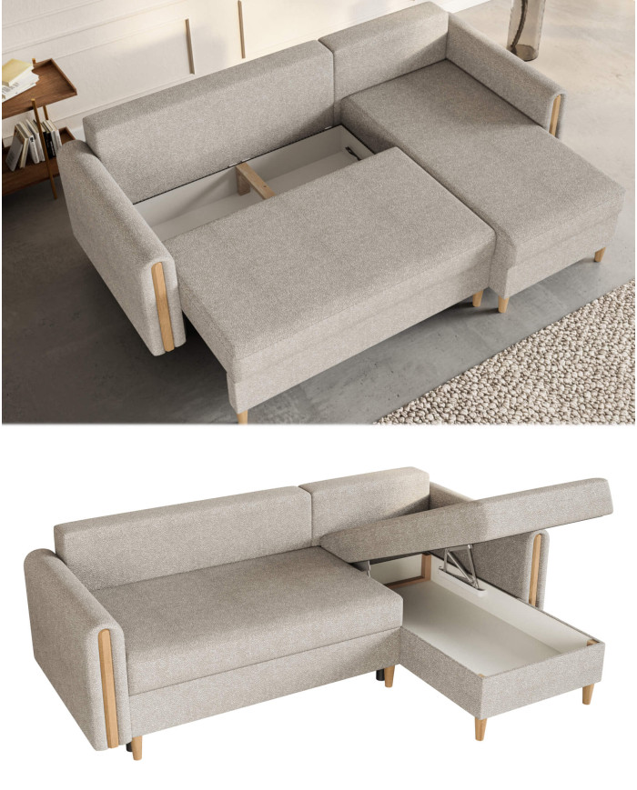 Narożnik Lagos, funkcja spania, pojemnik, Antex