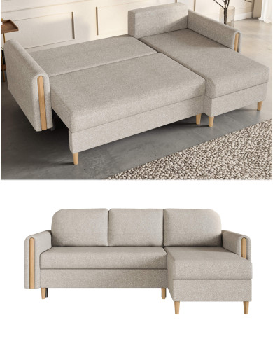 Narożnik Lagos, funkcja spania, pojemnik, Antex