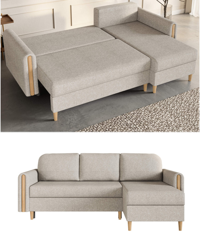 Narożnik Lagos, funkcja spania, pojemnik, Antex