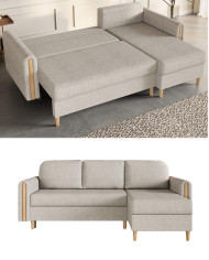 Narożnik Lagos, funkcja spania, pojemnik, Antex