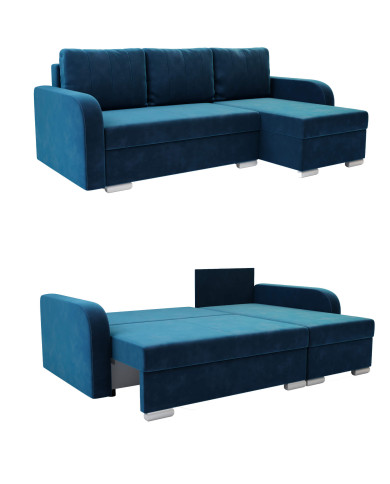 Narożnik Oli, funkcja spania, pojemnik, Antex