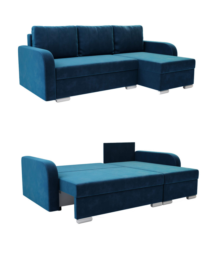 Narożnik Oli, funkcja spania, pojemnik, Antex