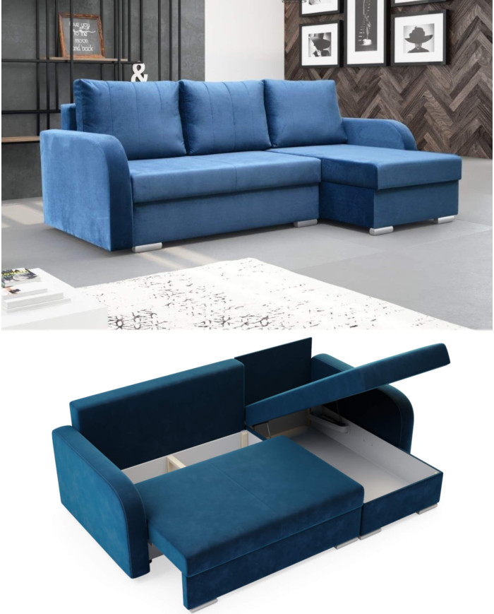 Narożnik Oli, funkcja spania, pojemnik, Antex