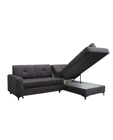 Narożnik Scandi, funkcja spania, pojemnik, Antex