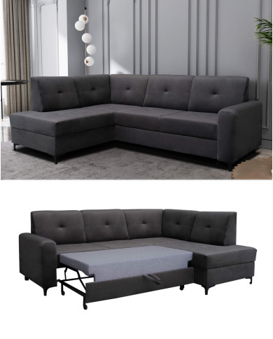 Narożnik Scandi, funkcja spania, pojemnik, Antex