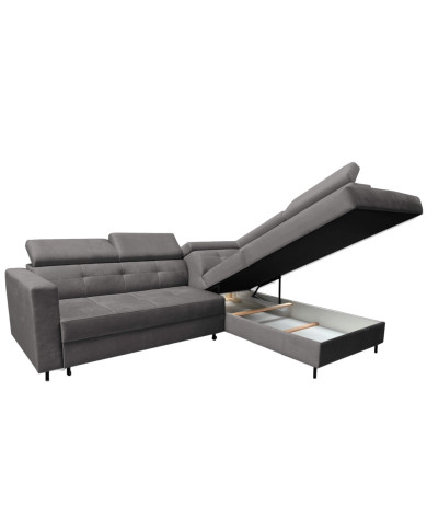 Narożnik Tokyo, funkcja spania, pojemnik, regulowane zagłówki, Antex