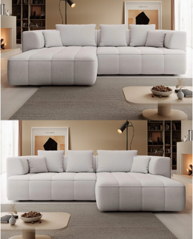 Narożnik Albio S, elektrycznie wysuwane siedzisko, Wersal