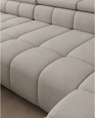 Narożnik Alvin XL, elektrycznie wysuwane siedzisko, przestawne oparcie, regulowane zagłówki,  Wersal