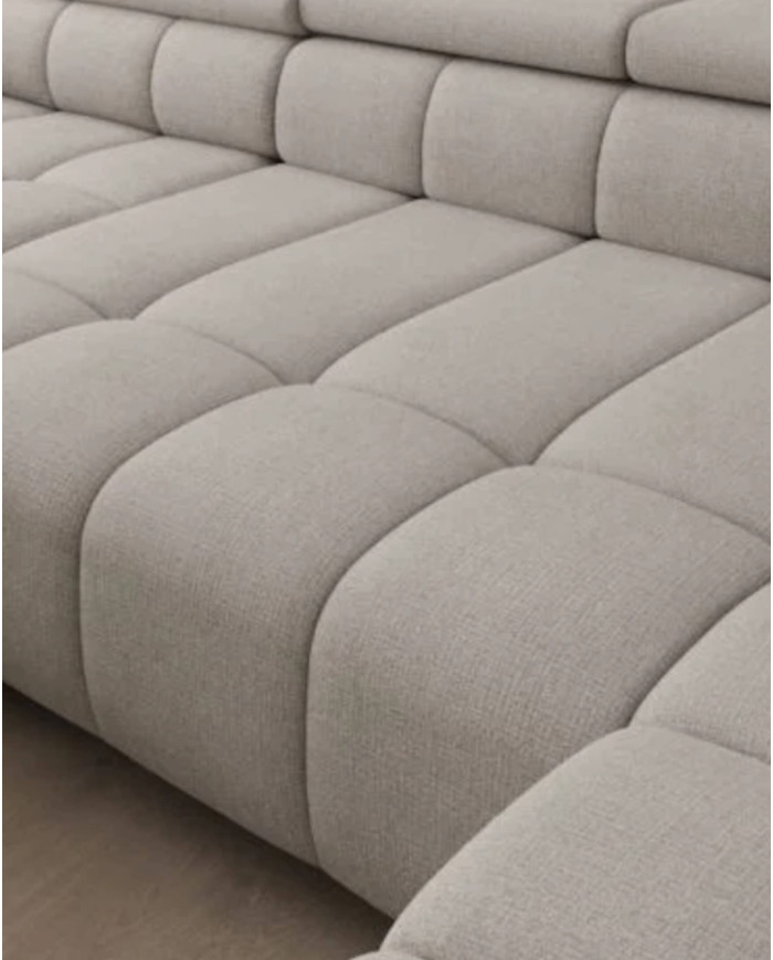 Narożnik Alvin XL, elektrycznie wysuwane siedzisko, przestawne oparcie, regulowane zagłówki,  Wersal