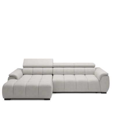 Narożnik Alvin S, elektrycznie wysuwane siedzisko, regulowane zagłówki, Wersal