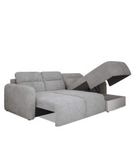 Narożnik Calvano S, elektrycznie wysuwane siedzisko, pojemnik, Wersal