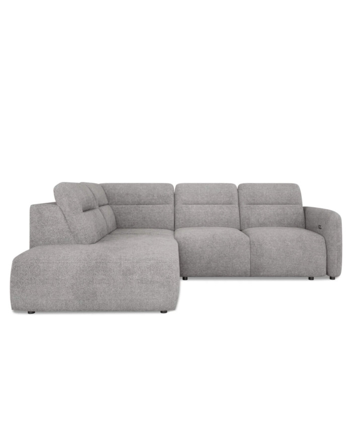 Narożnik Calvano L, elektrycznie wysuwane siedzisko, pojemnik, Wersal