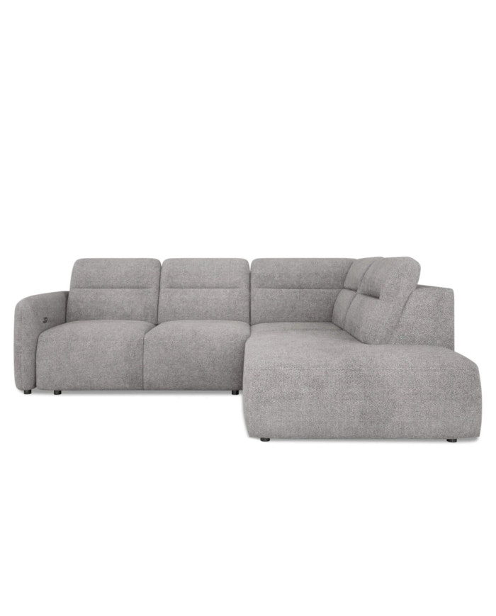 Narożnik Calvano L, elektrycznie wysuwane siedzisko, pojemnik, Wersal