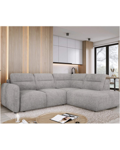 Narożnik Calvano L, elektrycznie wysuwane siedzisko, pojemnik, Wersal