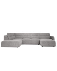 Narożnik Calvano XL, elektrycznie wysuwane siedzisko, pojemnik, Wersal