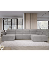 Narożnik Calvano XL, elektrycznie wysuwane siedzisko, pojemnik, Wersal