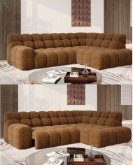 Narożnik Campile L, elektrycznie wysuwane siedzisko, WERSAL