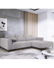 Narożnik Diego S, elektrycznie wysuwane siedzisko, WERSAL