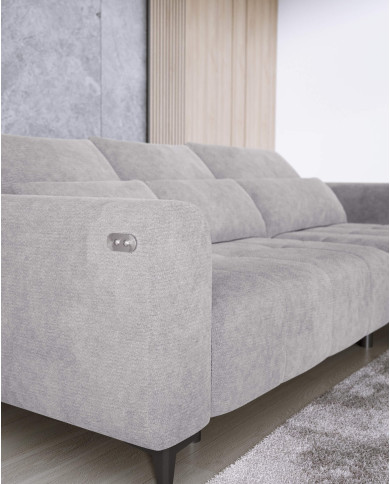 Narożnik Diego S, elektrycznie wysuwane siedzisko, WERSAL