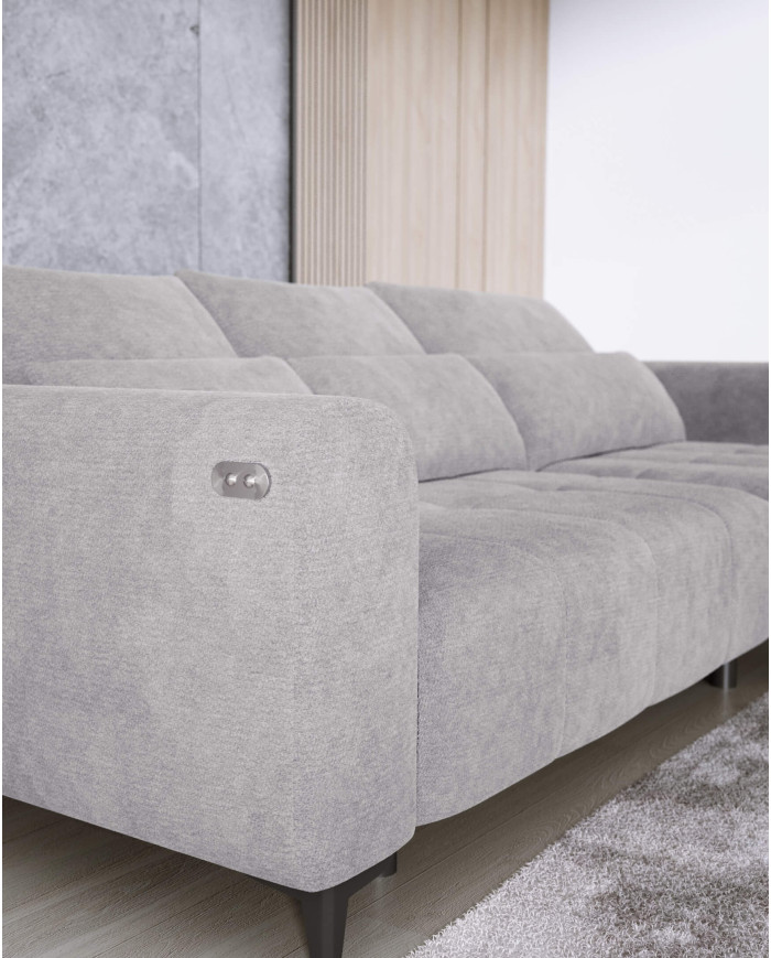 Narożnik Diego S, elektrycznie wysuwane siedzisko, WERSAL