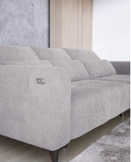 Narożnik Diego S, elektrycznie wysuwane siedzisko, WERSAL