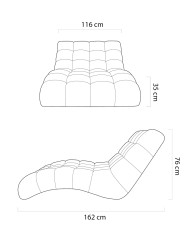 Szezlong Ego 115, leżanka, Wersal