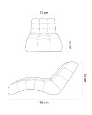 Szezlong Ego 80, leżanka, Wersal