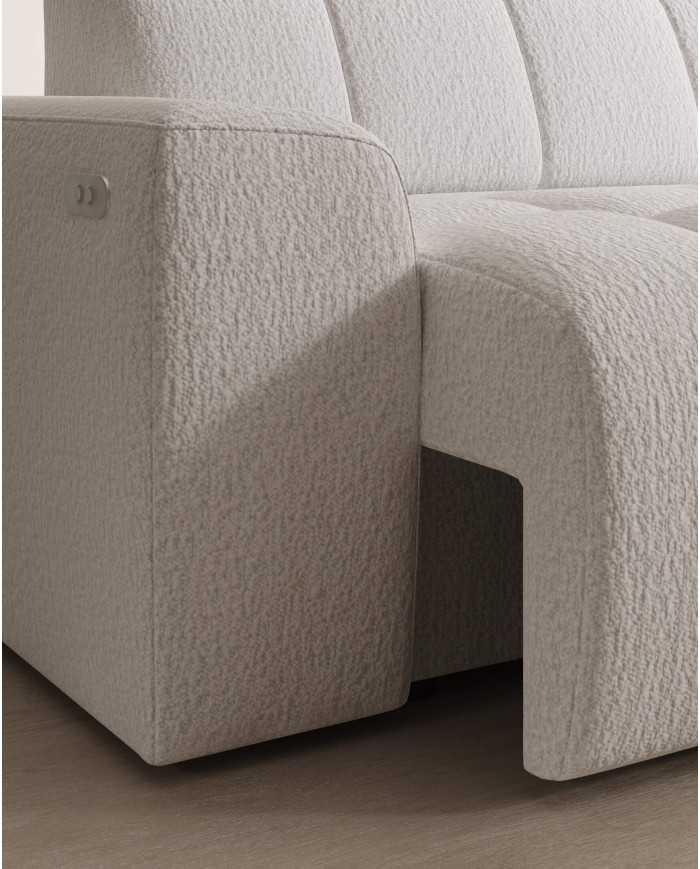 Narożnik Fabio S, elektrycznie wysuwane siedzisko, WERSAL