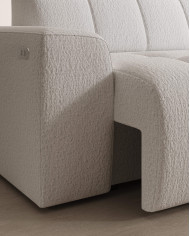 Narożnik Fabio S, elektrycznie wysuwane siedzisko, WERSAL