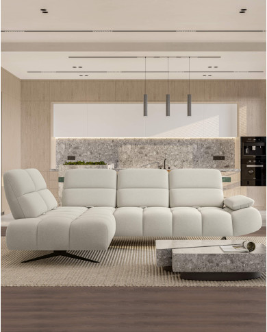 Narożnik Falcao L, przestawne oparcia x 5, regulowany podłokietnik, Wersal