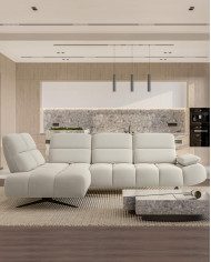 Narożnik Falcao L, przestawne oparcia x 5, regulowany podłokietnik, Wersal