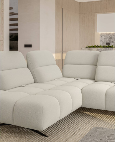 Narożnik Falcao L, przestawne oparcia x 5, regulowany podłokietnik, Wersal