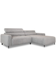 Narożnik Fly S, elektrycznie wysuwane siedzisko, regulowane zagłówki, Wersal