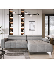 Narożnik Fly S, elektrycznie wysuwane siedzisko, regulowane zagłówki, Wersal