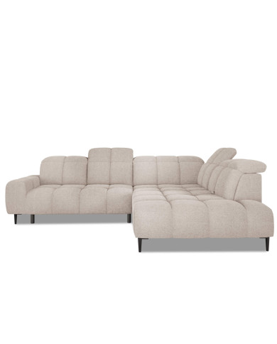 Narożnik Giovanni L, elektrycznie wysuwane siedzisko, przestawne oparcie x 1, regulowane zagłówki, Wersal