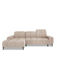 Narożnik Giovanni S, elektrycznie wysuwane siedzisko, regulowane zagłówki, Wersal