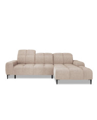 Narożnik Giovanni S, elektrycznie wysuwane siedzisko, regulowane zagłówki, Wersal