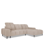 Narożnik Giovanni S, elektrycznie wysuwane siedzisko, regulowane zagłówki, Wersal